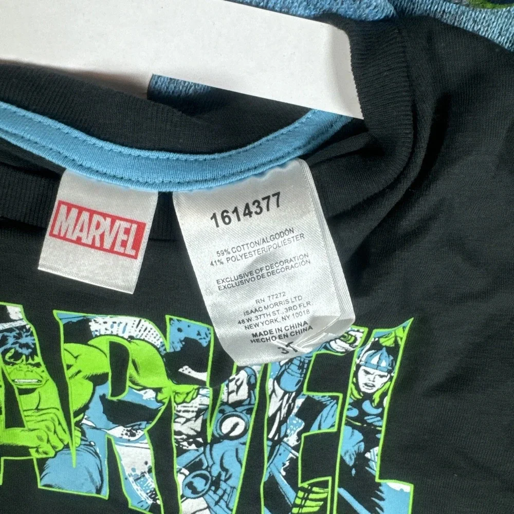 Marvel Avengers 3 Piece Set Hoodie T-Shirt Joggers‎ Boys 3T Blue Green Black New